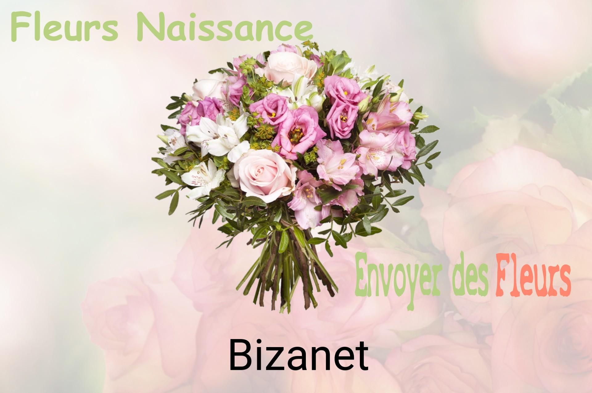 Bouquet de fleurs de naissance livré à Bizanet